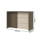 Bancada De Cozinha Ilha Gourmet Com Ripado Duna/cristal -  He