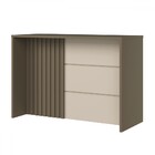 Bancada De Cozinha Ilha Gourmet Com Ripado Duna/cristal -  He