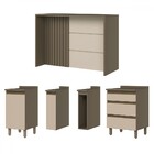 Bancada De Cozinha Kit Ilha Gourmet Condi Connect 2 Portas 3