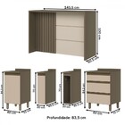 Bancada De Cozinha Kit Ilha Gourmet Condi Connect 2 Portas 3