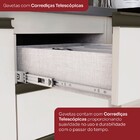 Bancada De Cozinha Kit Ilha Gourmet Connect 2 Portas 3 Gaveta
