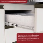Bancada De Cozinha Kit Ilha Gourmet Connect 2 Portas 3 Gaveta