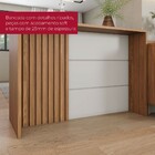 Bancada De Cozinha Kit Ilha Gourmet Requinte 3 Portas Ripado