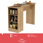 Bancada De Cozinha Masters 1 Porta Gourmet Com Adega Carvalho