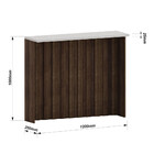 Bancada de Cozinha Para Ilha Com Tampo 120cm Luna Luciane Móv