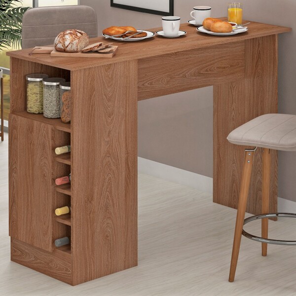 Bancada De Cozinha Penha 1 Porta E Adega Manchester - Panoram