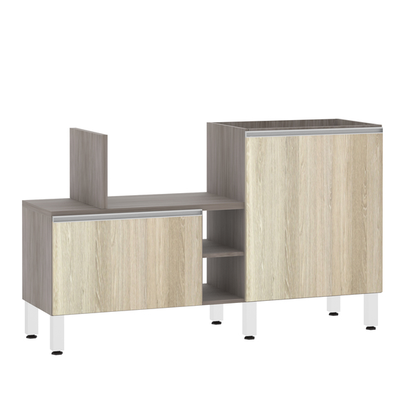 Bancada de Cozinha Península 43,4x82,5x65cm Cedro Prime Luciane