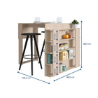 Bancada De Cozinha Smart Com Painel Multiuso Para Banquetas B