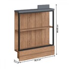 Bancada De Cozinha Ten 1 Prateleira Ph3070 Freijo/grafito - É