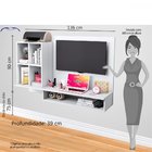 Bancada De Estudo Suspensa Com Painel Para Tv Até 37 Polegada