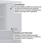Bancada De Estudos Modulada 90cm 1 Porta Alpes Luciane Móveis