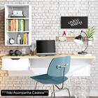 Bancada De Estudos Suspensa Branco Fosco Tauari Nobre