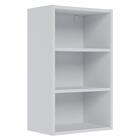 Bancada De Estudos Suspensa Branco Fosco Tauari Nobre