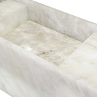 Bancada de Banheiro Pedra com Cuba Esculpida Onix 35x80cm Vegas Calacata Bongut