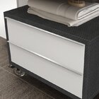 Bancada De Porcelanato Com Cuba Para Banheiro Com Gaveteiro A