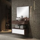 Bancada De Porcelanato Para Banheiro Com Cuba De Apoio Gavete