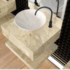 Bancada De Porcelanato Para Banheiro Com Cuba De Apoio Pratel