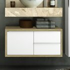 Bancada De Porcelanato Para Banheiro Com Cuba Embutida Gabine