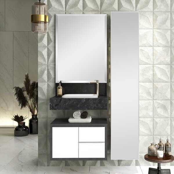 Bancada De Porcelanato Para Banheiro Com Cuba Embutida Gabine