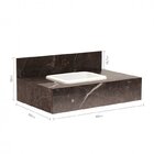 Bancada De Porcelanato Para Banheiro Com Cuba Embutida Gavete