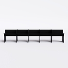 Bancada De Trabalho 10 Lugares 450x120cm Preto