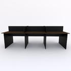 Bancada De Trabalho 6 Lugares 270x120cm Acácia Volcano Com Pr