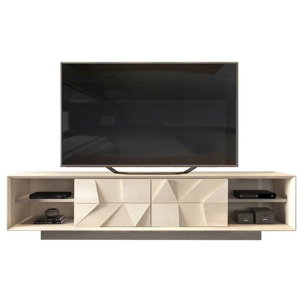 Bancada Domani Off White Dj Móveis Para Tv Até 75'