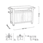 Bancada E Armário Buffet Xl Marrom Keter