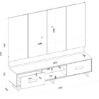 Bancada E Painel Madri 2 Gavetas Para Tv Até 75 Polegadas Off