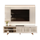 Bancada E Painel Vintage 3 Portas Para Tv De Até 75 Polegadas