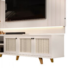 Bancada E Painel Vintage 3 Portas Para Tv De Até 75 Polegadas