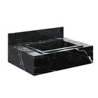 Bancada Em Porcelanato Para Banheiro 60cm Com Cuba Preto