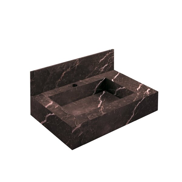 Bancada Em Porcelanato Para Banheiro 60cm Pró Com Cuba Esculp