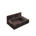 Bancada Em Porcelanato Para Banheiro 60cm Pró Com Cuba Esculp