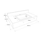 Bancada Em Porcelanato Para Banheiro 80cm Com Cuba Branco