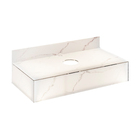 Bancada em Vidro Clara 80x45cm Média Branca com Led 6mm Agardi