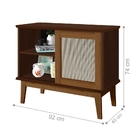 Bancada Franklin 1 Porta Palha Sintética Freijó