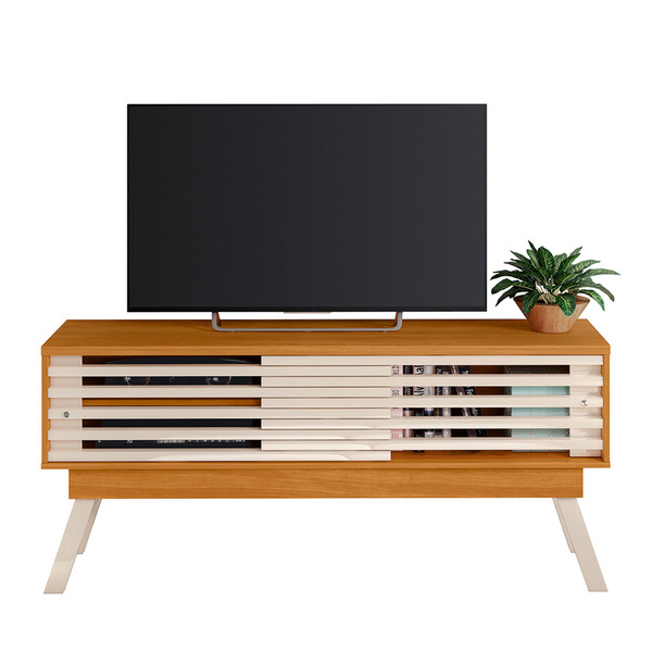 Bancada Frizz 1.5 Tvs Até 65” Cinamomo Off White 506139 Madet