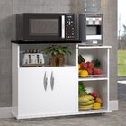 Bancada Fruteira Multiuso Tampo Preto Microondas