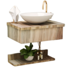 Bancada Gabinete Armário Suspenso Para Banheiro C/ Cuba E Pra