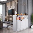 Bancada Gourmet 120cm 3 Portas Com Nichos Hera Fidelitá Branco