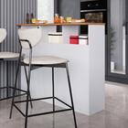 Bancada Gourmet 120cm 3 Portas Com Nichos Hera Fidelitá Branco