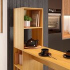 Bancada Gourmet 5 Nichos Ville 154cm X 136cm X 36cm Freijó