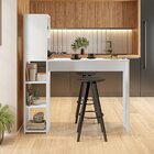 Bancada Gourmet 5 Nichos Ville  Branco