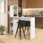 Bancada Gourmet 5 Nichos Ville  Branco