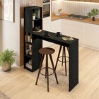 Bancada Gourmet 5 Nichos Ville  Preto