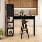 Bancada Gourmet 5 Nichos Ville  Preto