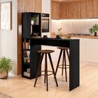 Bancada Gourmet 5 Nichos Ville  Preto