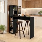 Bancada Gourmet 5 Nichos Ville  Preto