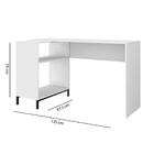 Bancada Gourmet Com 2 Nichos Brv Branco/preto